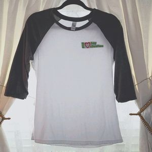 Grey & white Raglan (Randy) shirt